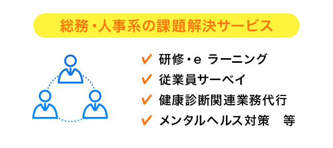 総務・人事系の課題解決サービス